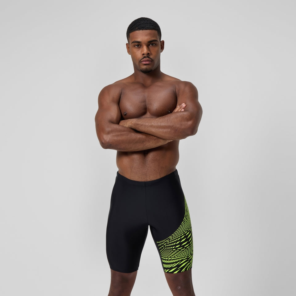 Speedo Medley Logo Jammer Black/Yellow