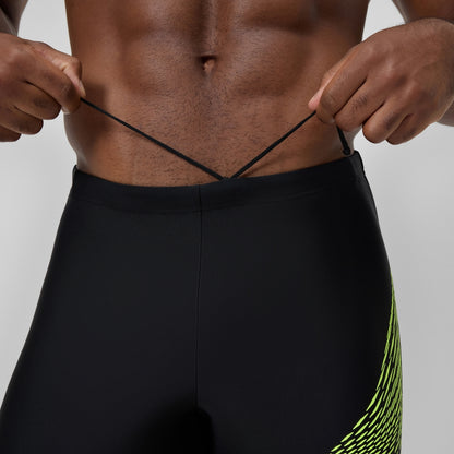 Speedo Medley Logo Jammer Black/Yellow