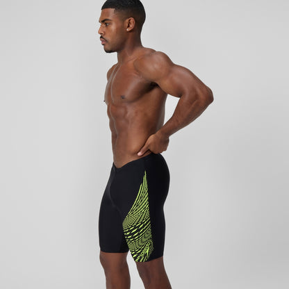 Speedo Medley Logo Jammer Black/Yellow