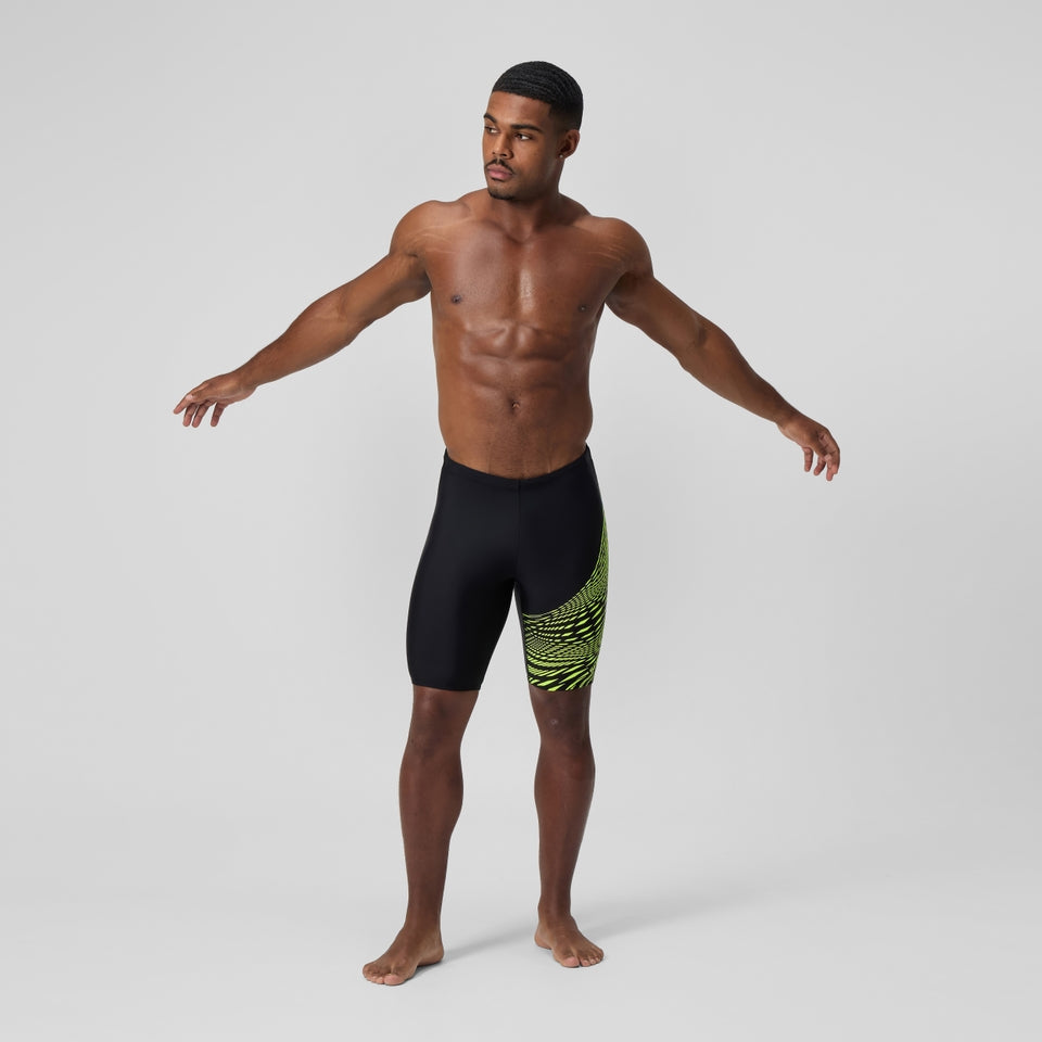 Speedo Medley Logo Jammer Black/Yellow