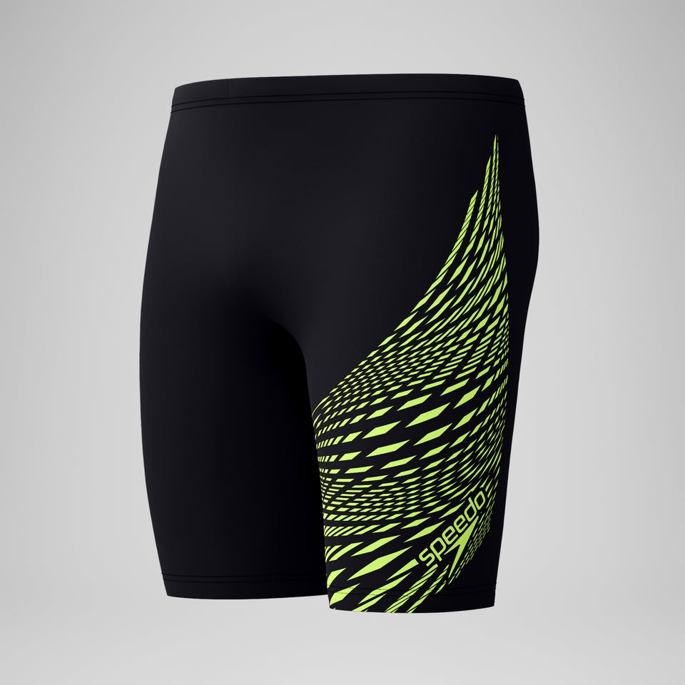 Speedo Medley Logo Jammer Black/Yellow