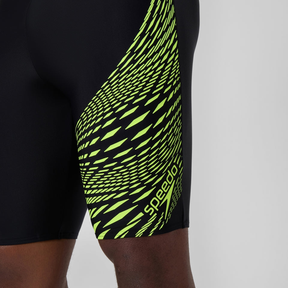 Speedo Medley Logo Jammer Black/Yellow