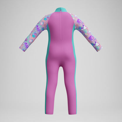 Speedo Infant Girls' Learn to Swim All-in-one Sun Suit Pink