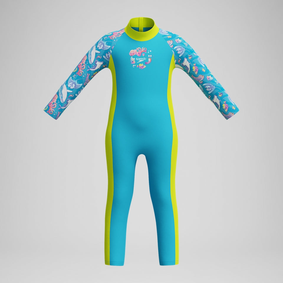 Speedo Boys' Learn to Swim Printed Blue/Yellow