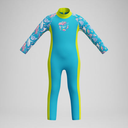 Speedo Boys' Learn to Swim Printed Blue/Yellow