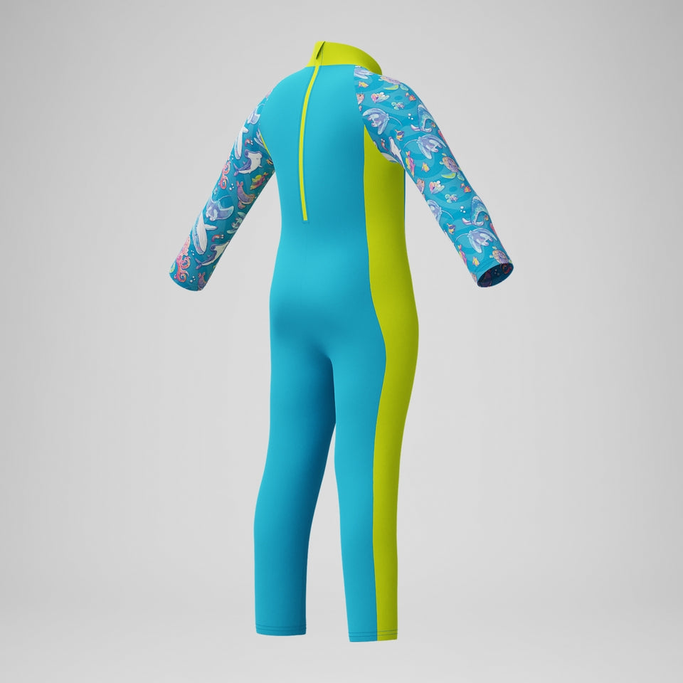 Speedo Boys' Learn to Swim Printed Blue/Yellow