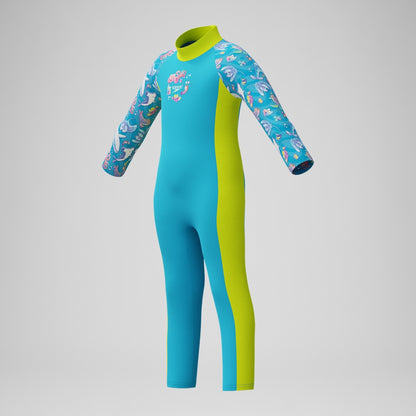 Speedo Boys' Learn to Swim Printed Blue/Yellow