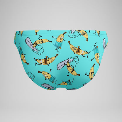 Speedo Club Training 5cm Printed Brief Turquoise