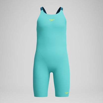 Speedo Girls' Fastskin Endurance+ Max Openback Kneeskin Turquoise