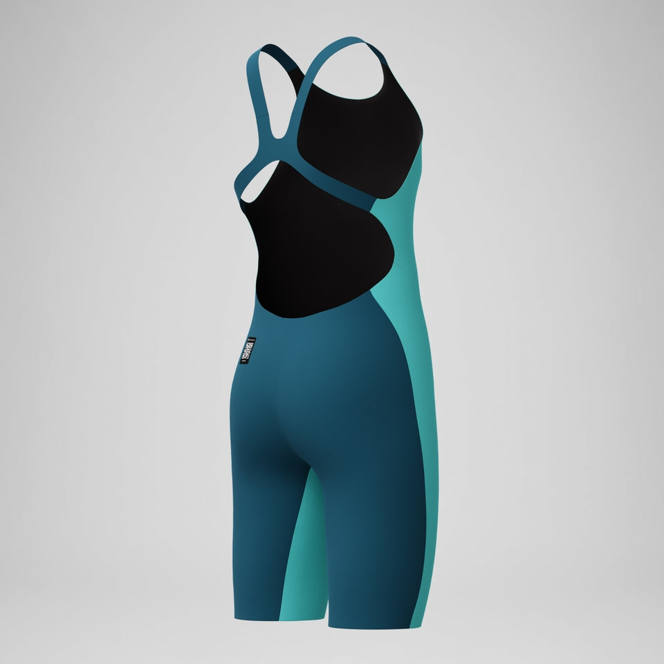 Speedo Girls' Fastskin Endurance+ Max Openback Kneeskin Turquoise