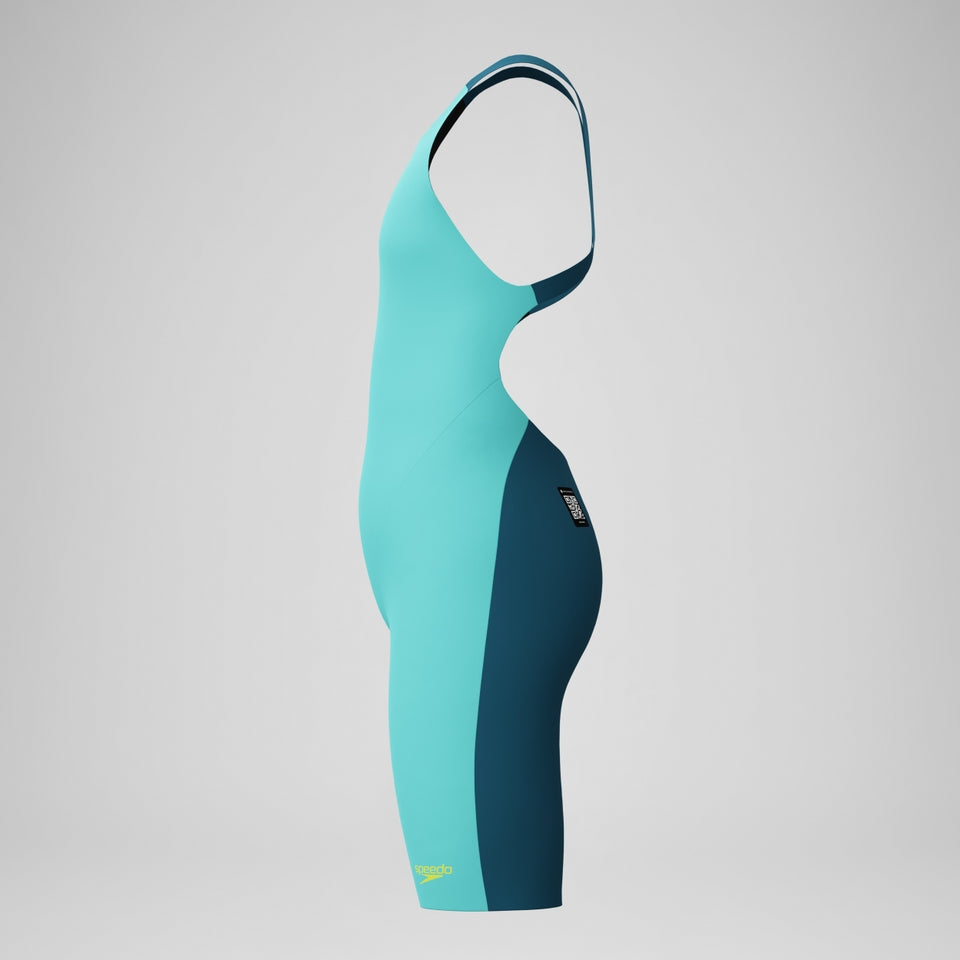 Speedo Girls' Fastskin Endurance+ Max Openback Kneeskin Turquoise