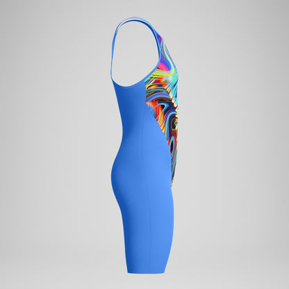 Speedo Fastskin LZR Pure Valor 2.0 Closedback Kneeskin Blue/Pink