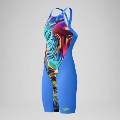 Speedo Fastskin LZR Pure Valor 2.0 Closedback Kneeskin Blue/Pink