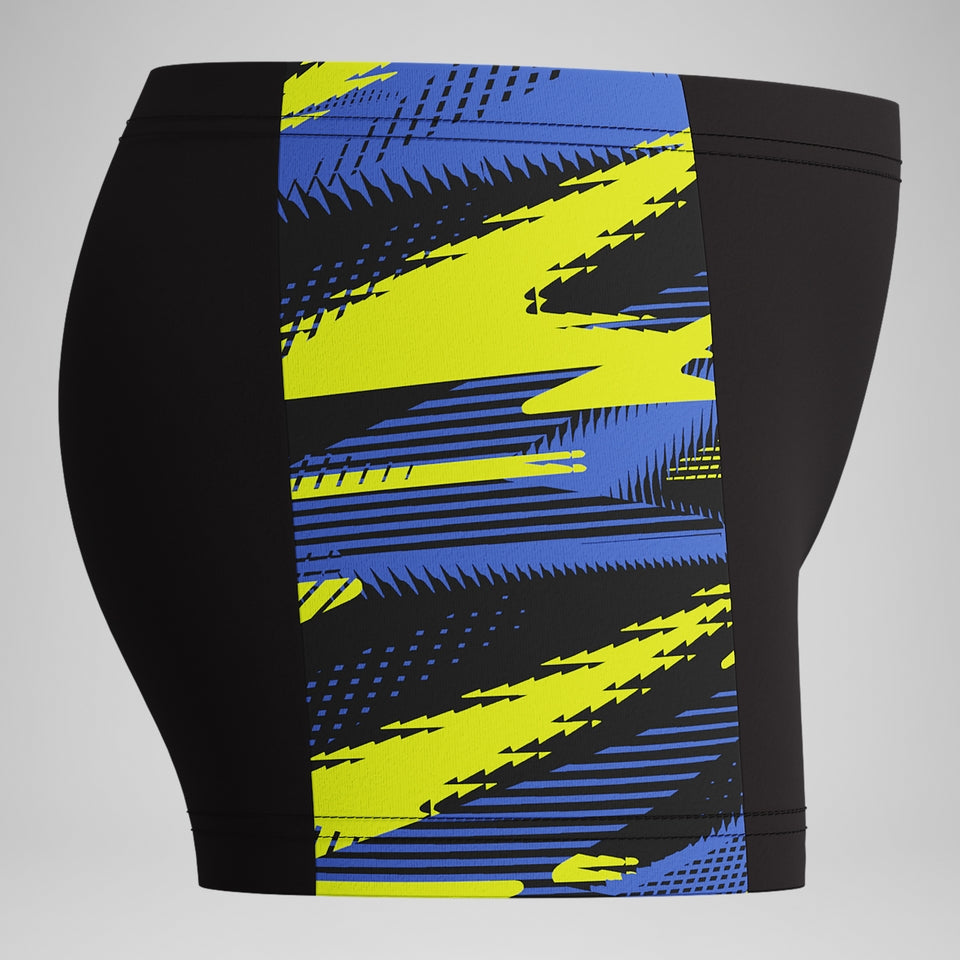 Speedo Boys' HyperBoom Panel Aquashort Black/Yellow