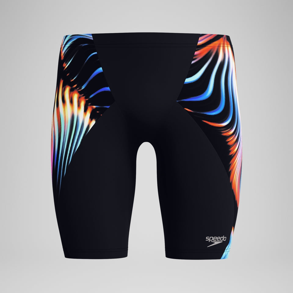 Speedo Club Training Printed V-Cut Jammer Navy/Red