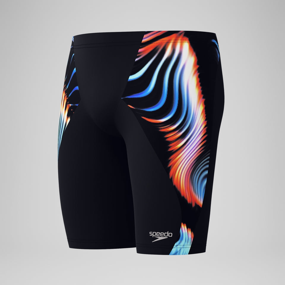 Speedo Club Training Printed V-Cut Jammer Navy/Red