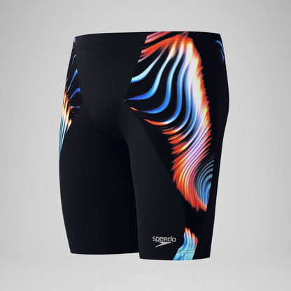 Speedo Club Training Printed V-Cut Jammer Navy/Red