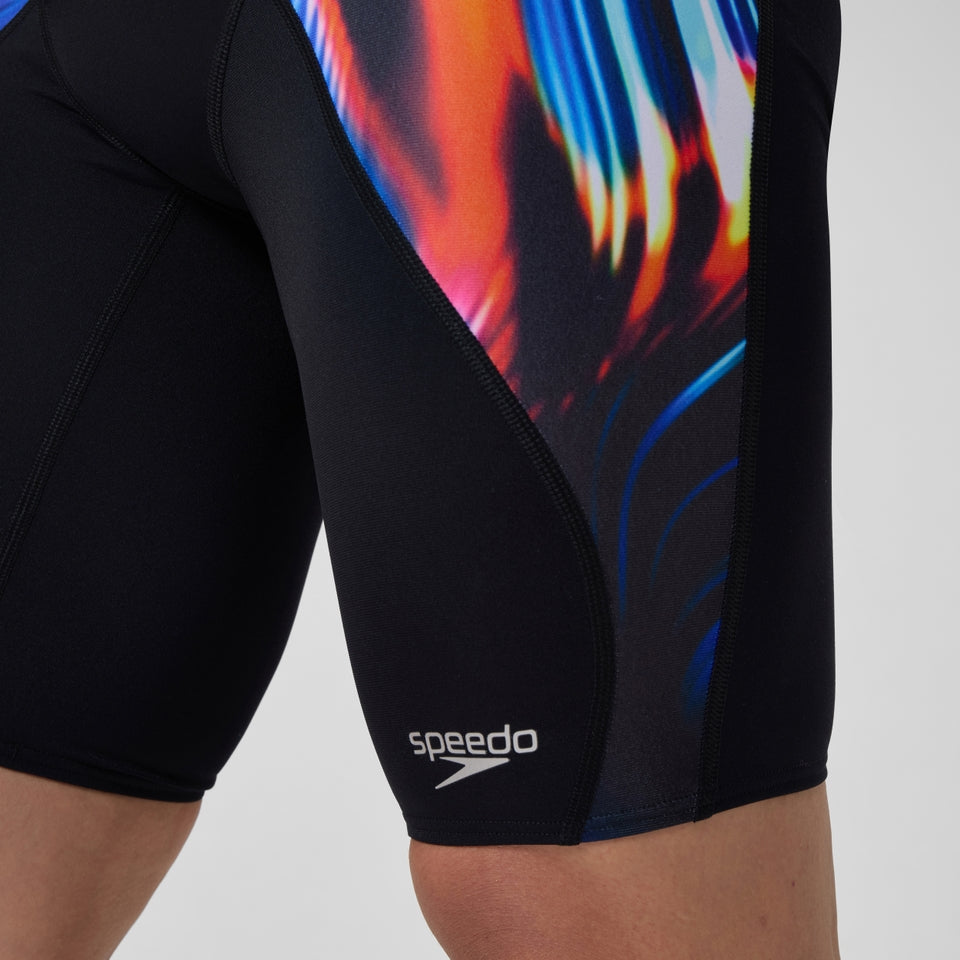 Speedo Club Training Printed V-Cut Jammer Navy/Red