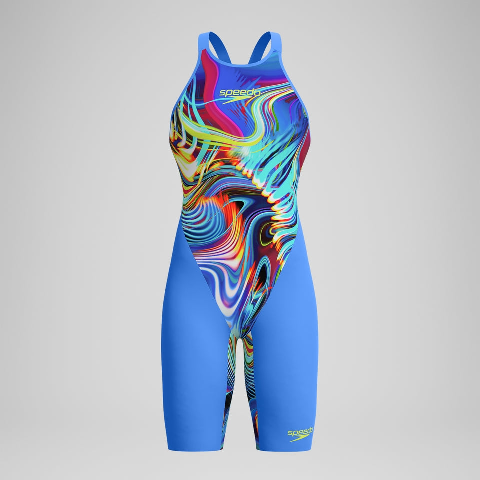 Speedo Fastskin LZR Pure Valor 2.0 Openback Kneeskin Blue/Pink