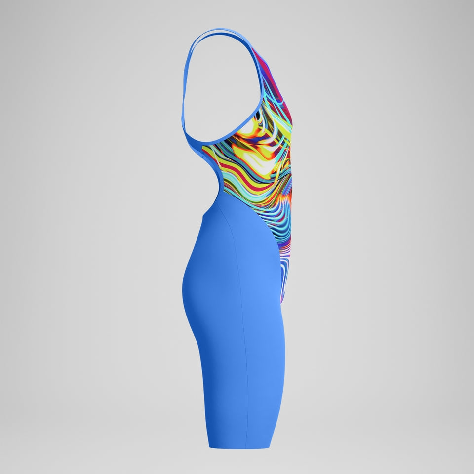 Speedo Fastskin LZR Pure Valor 2.0 Openback Kneeskin Blue/Pink