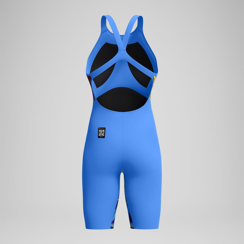 Speedo Fastskin LZR Pure Valor 2.0 Openback Kneeskin Blue/Pink