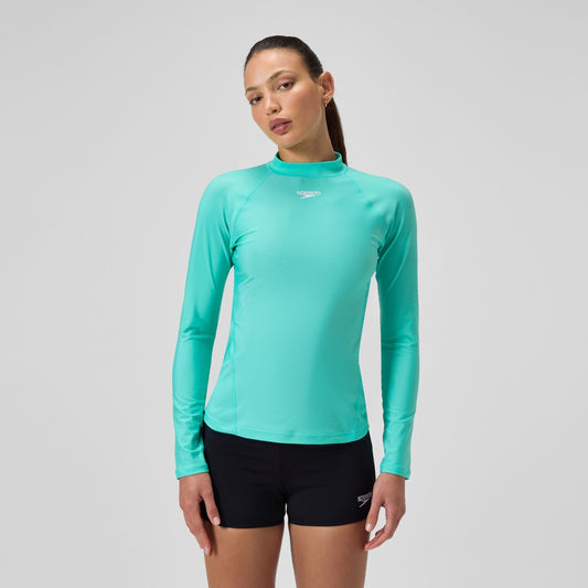 Speedo Long Sleeve Rash Top Turquoise