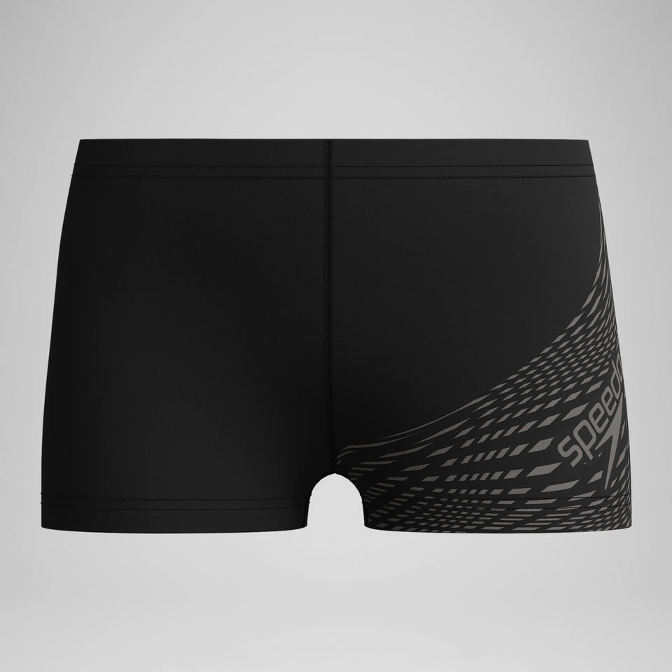 Speedo Boys' Medley Logo Aquashort Black/Grey