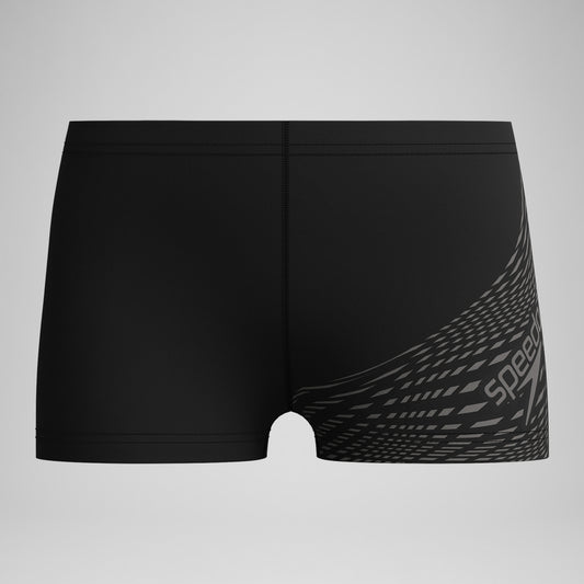 Speedo Boys' Medley Logo Aquashort Black/Grey