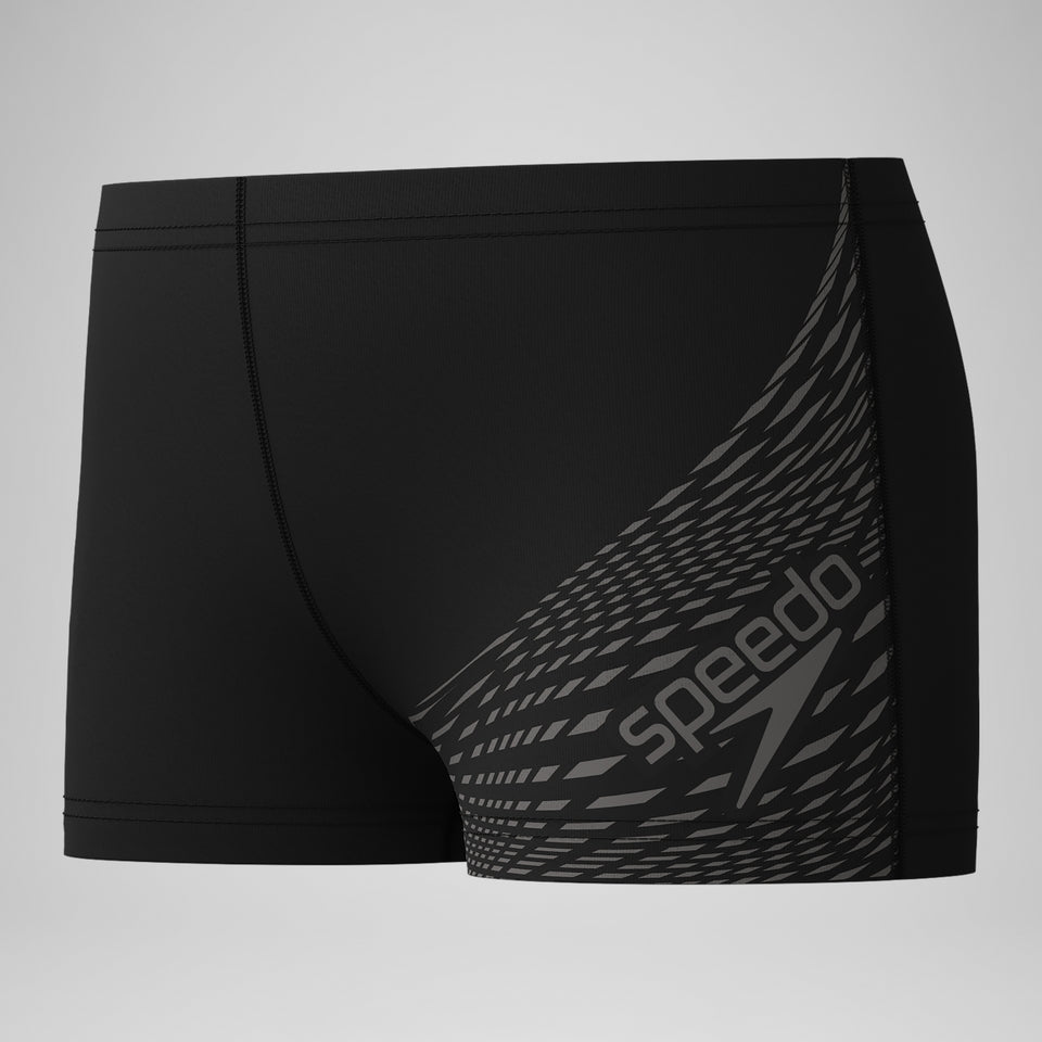 Speedo Boys' Medley Logo Aquashort Black/Grey