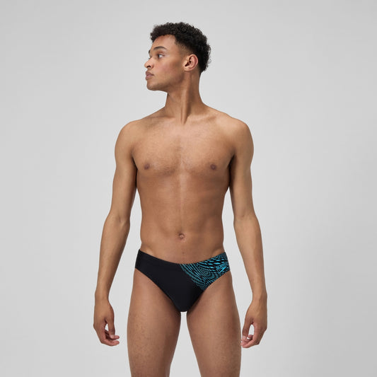 Speedo Medley Logo 7cm Brief Black/Blue