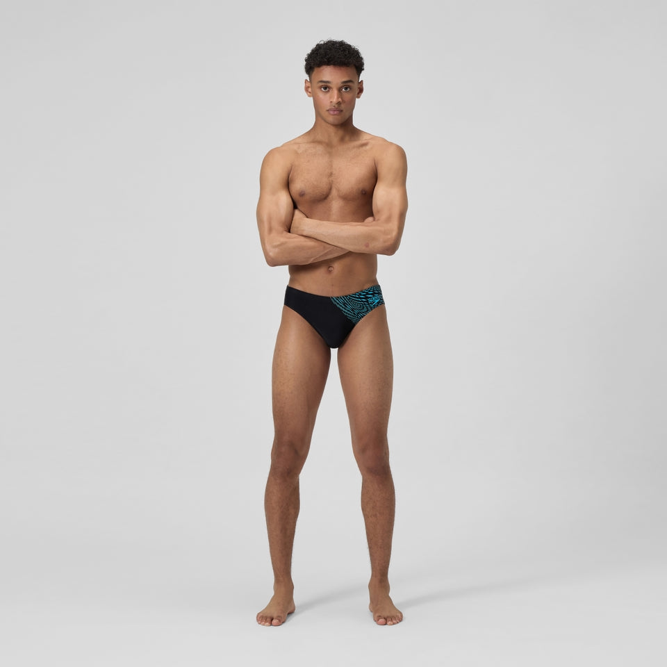 Speedo Medley Logo 7cm Brief Black/Blue