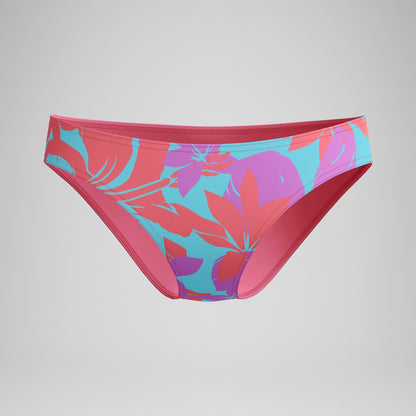 Speedo Club Training Printed Bikini Bottom Pink/Green
