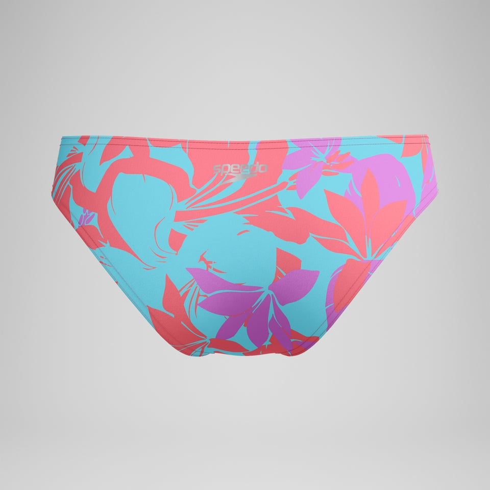 Speedo Club Training Printed Bikini Bottom Pink/Green