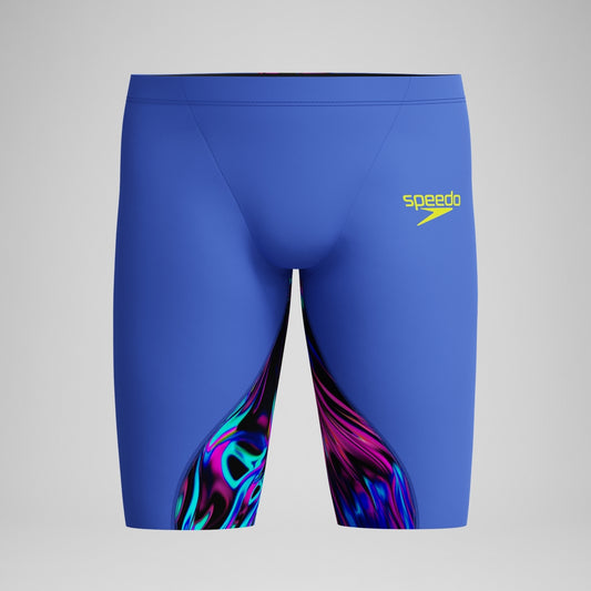 Speedo Boys' Fastskin LZR Ignite Jammer Blue/Pink