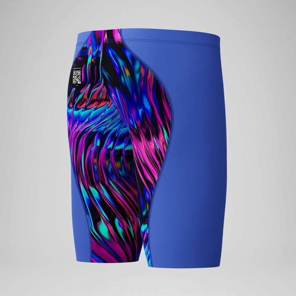 Speedo Boys' Fastskin LZR Ignite Jammer Blue/Pink