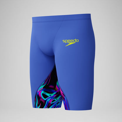 Speedo Boys' Fastskin LZR Ignite Jammer Blue/Pink