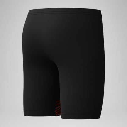 Speedo Boys' Medley Logo Jammer Black/Red