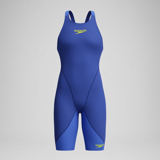 Speedo Girls' Fastskin LZR Ignite Kneeskin Blue/Yellow
