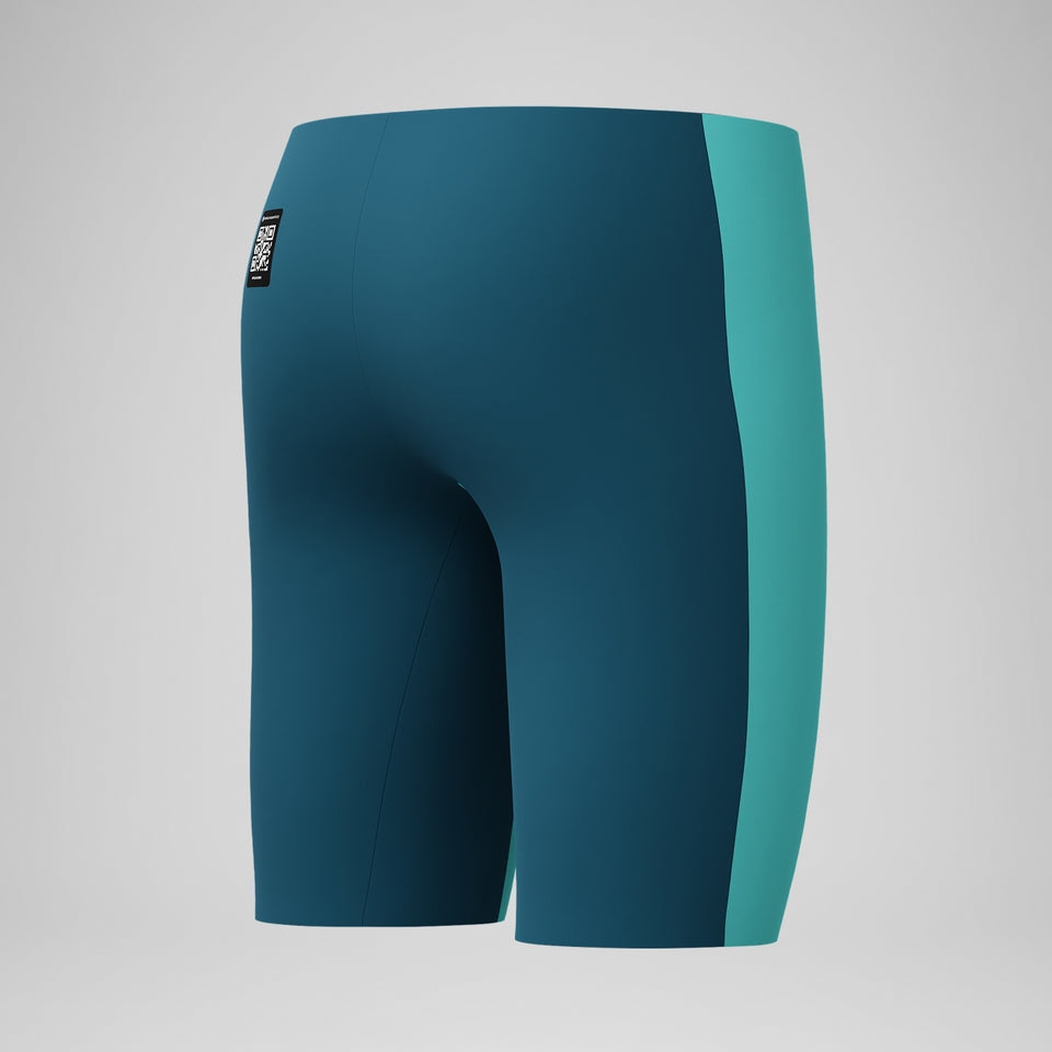 Speedo Boys' Fastskin Endurance+ Max High Waist Jammer Turquoise