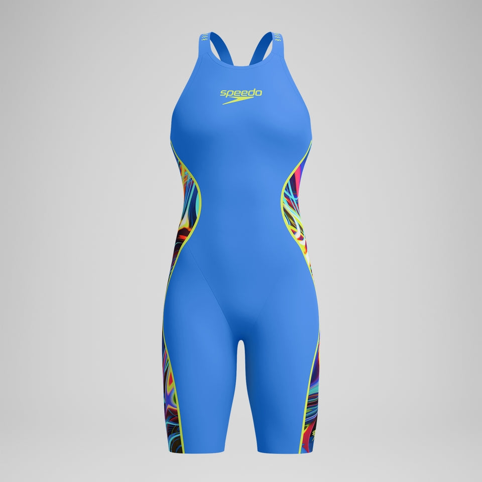 Speedo Fastskin LZR Pure Intent 2.0 Openback Kneeskin Blue/Yellow/Red