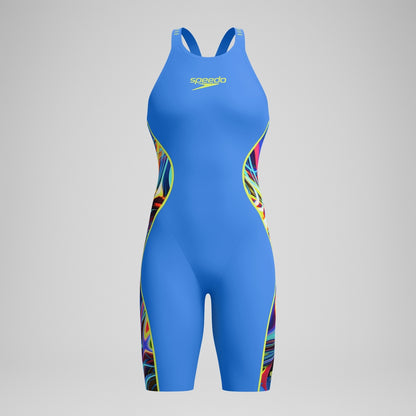 Speedo Fastskin LZR Pure Intent 2.0 Openback Kneeskin Blue/Yellow/Red