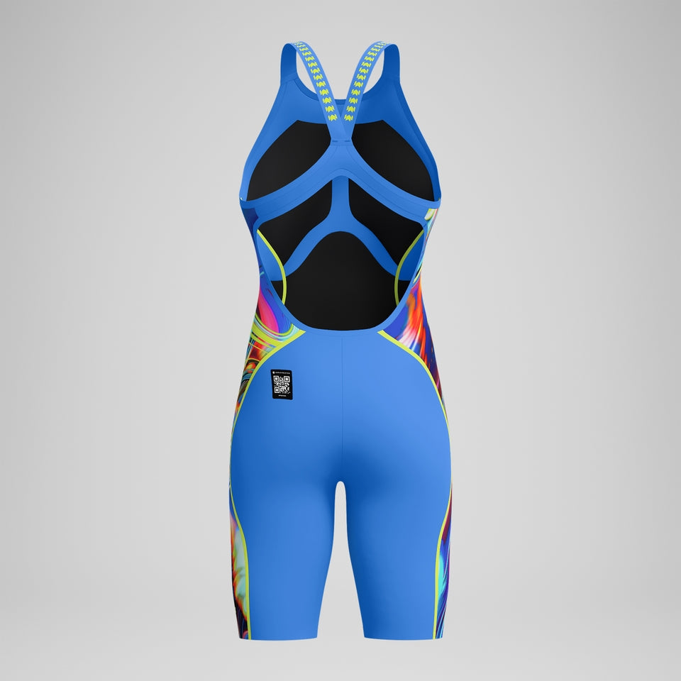 Speedo Fastskin LZR Pure Intent 2.0 Openback Kneeskin Blue/Yellow/Red