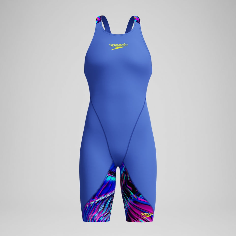 Speedo Girls' Fastskin LZR Ignite Kneeskin Blue/Pink