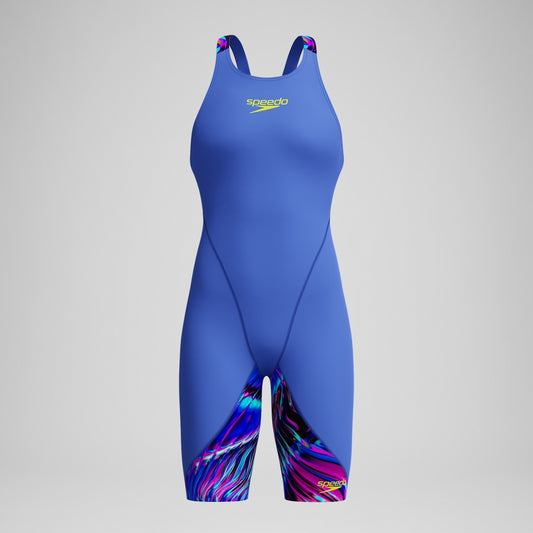 Speedo Girls' Fastskin LZR Ignite Kneeskin Blue/Pink