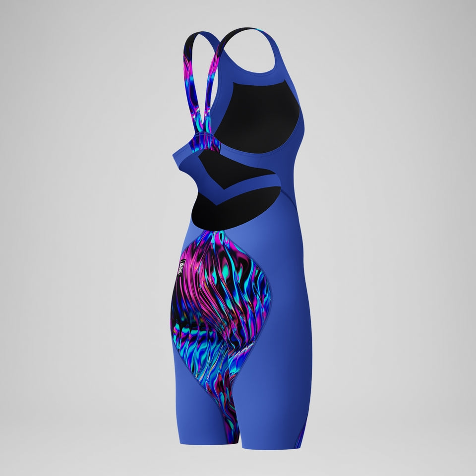 Speedo Girls' Fastskin LZR Ignite Kneeskin Blue/Pink