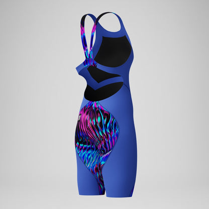 Speedo Girls' Fastskin LZR Ignite Kneeskin Blue/Pink