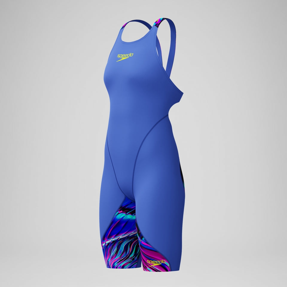 Speedo Girls' Fastskin LZR Ignite Kneeskin Blue/Pink