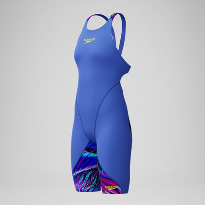 Speedo Girls' Fastskin LZR Ignite Kneeskin Blue/Pink