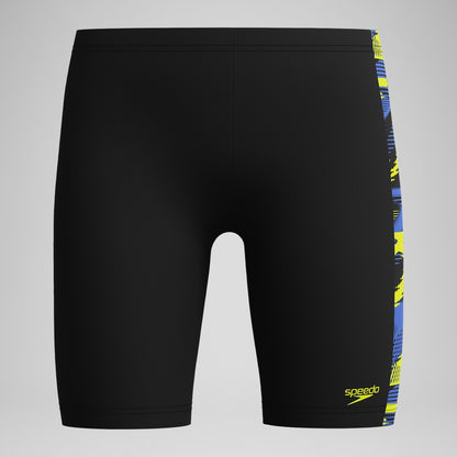 Speedo Boys' HyperBoom Panel Jammer Black/Yellow