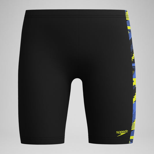 Speedo Boys' HyperBoom Panel Jammer Black/Yellow